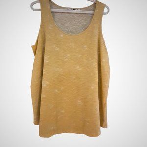 $4 WHEN YOU BUY 2 OR MORE ITEMS - REITMANS Mustard tropical tank SZ XL